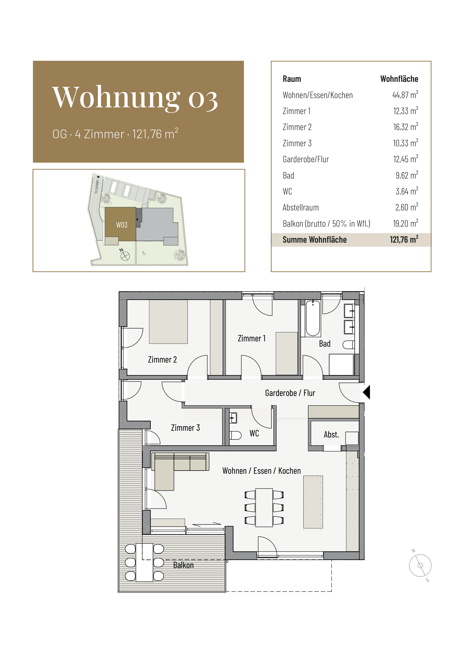 Grundriss WHG 03, Obergeschoss