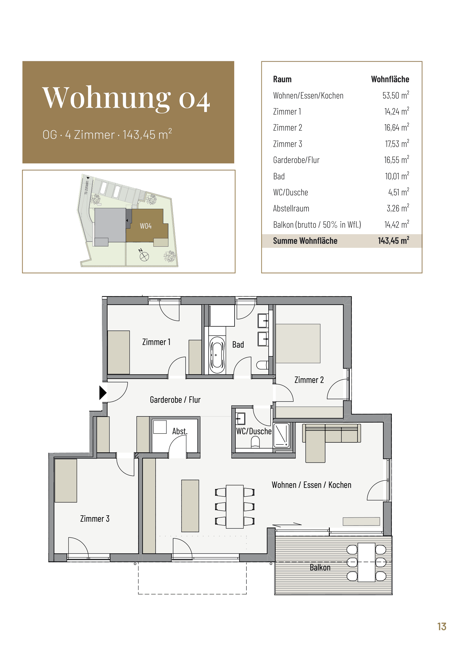 Grundriss WHG 04, Obergeschoss