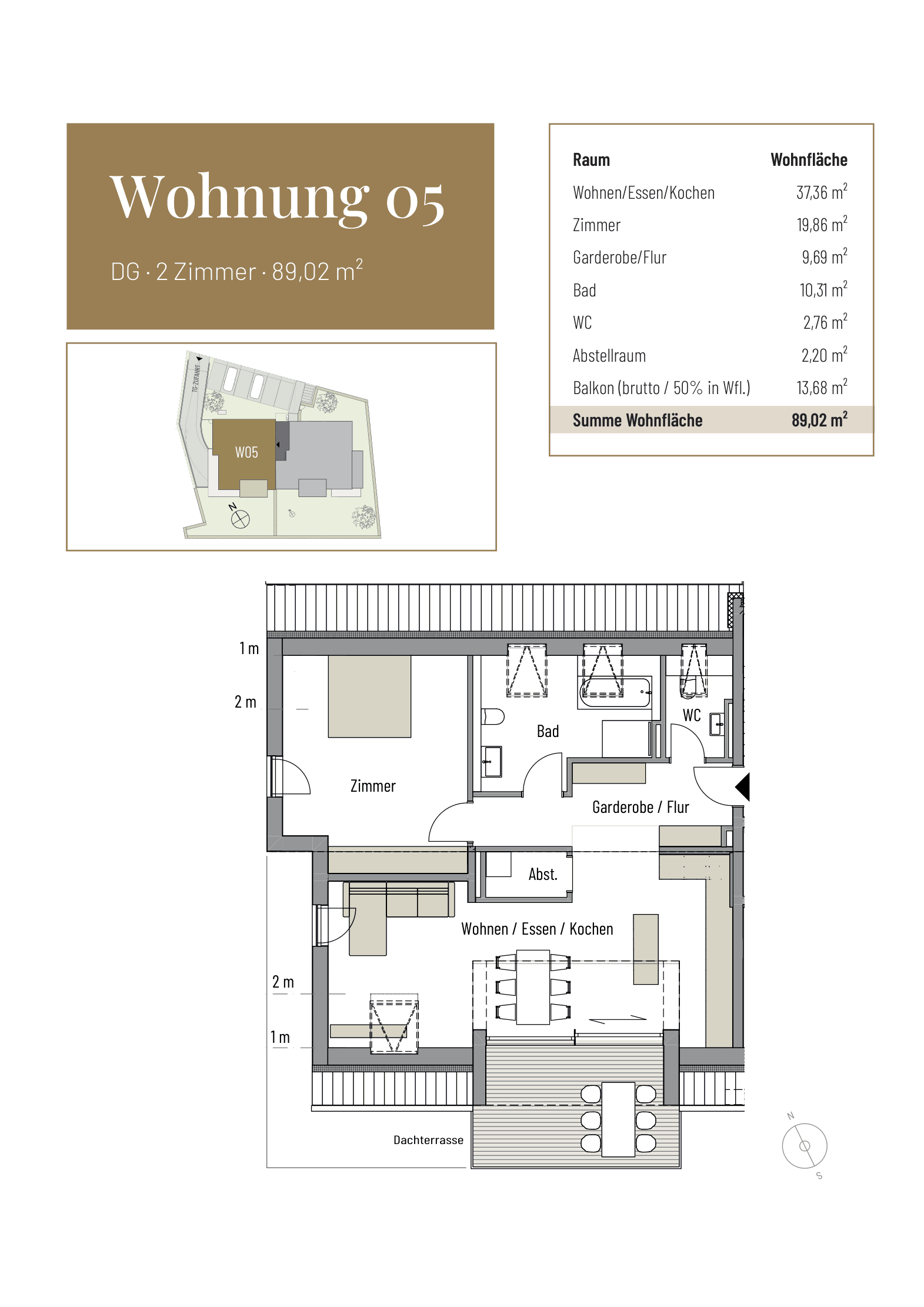 Grundriss WHG 05, Dachgeschoss
