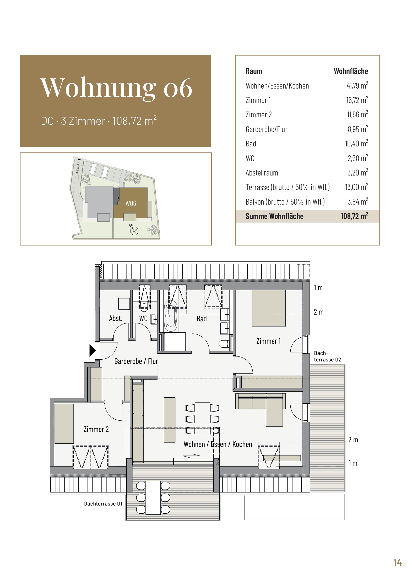 Grundriss WHG 06, Dachgeschoss