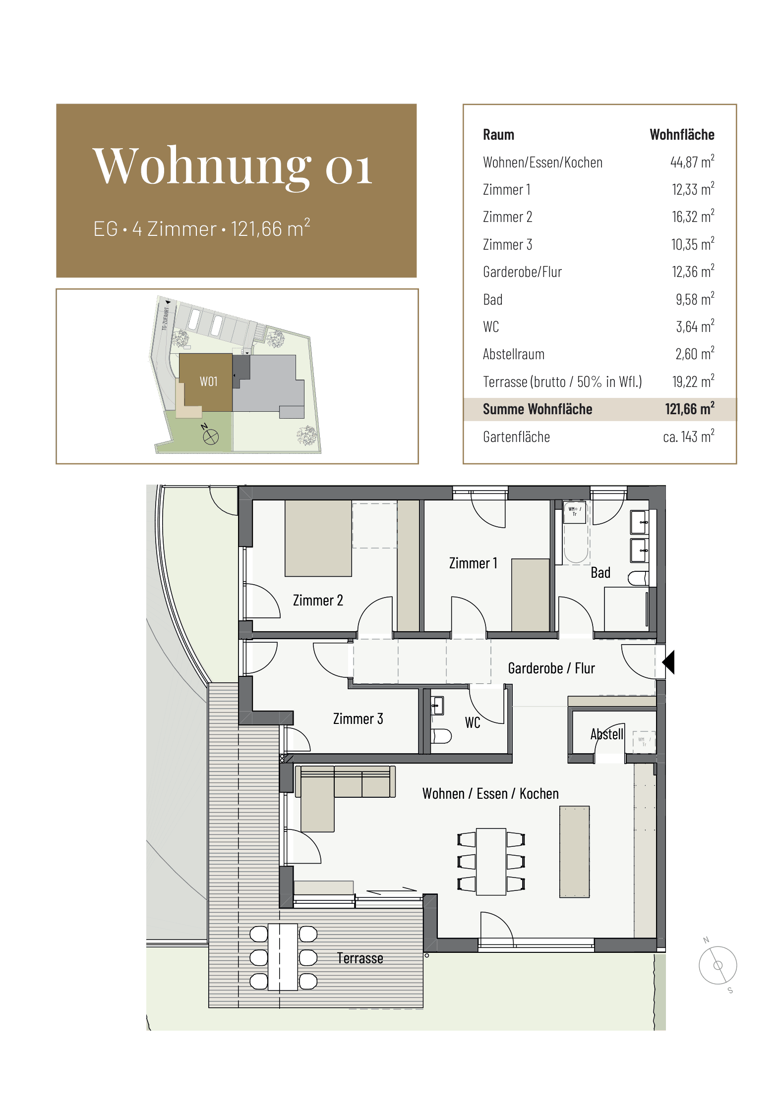 Grundriss WHG 01, Erdgeschoss