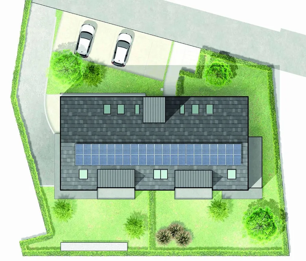 Lageplan LINDAU LIVING mit Tiefgaragenzufahrt und Außenstellplätzen