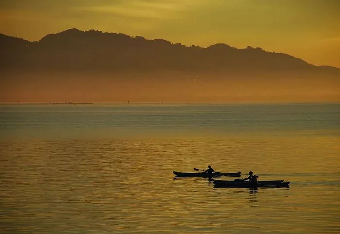 Sonnenuntergang am Bodensee